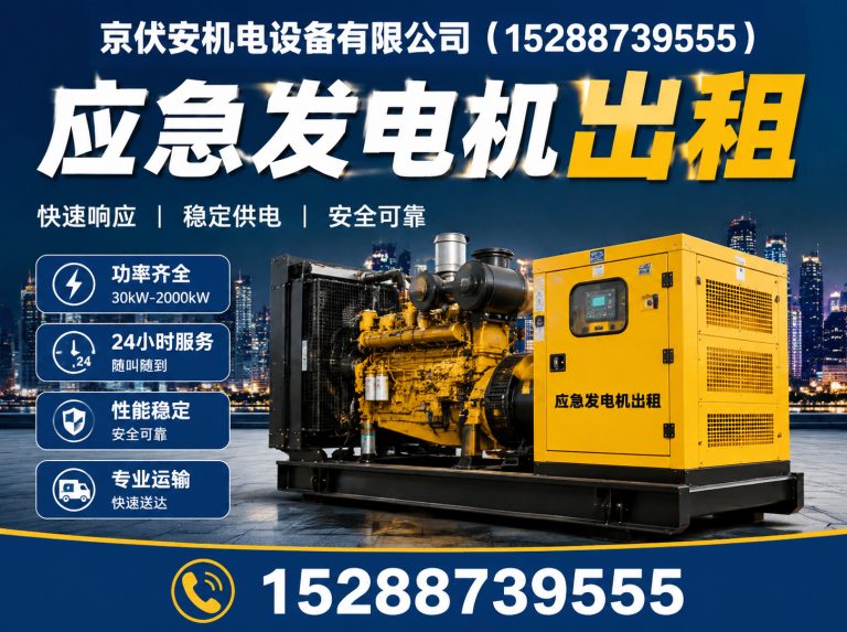 石嘴山发电机租赁展示图